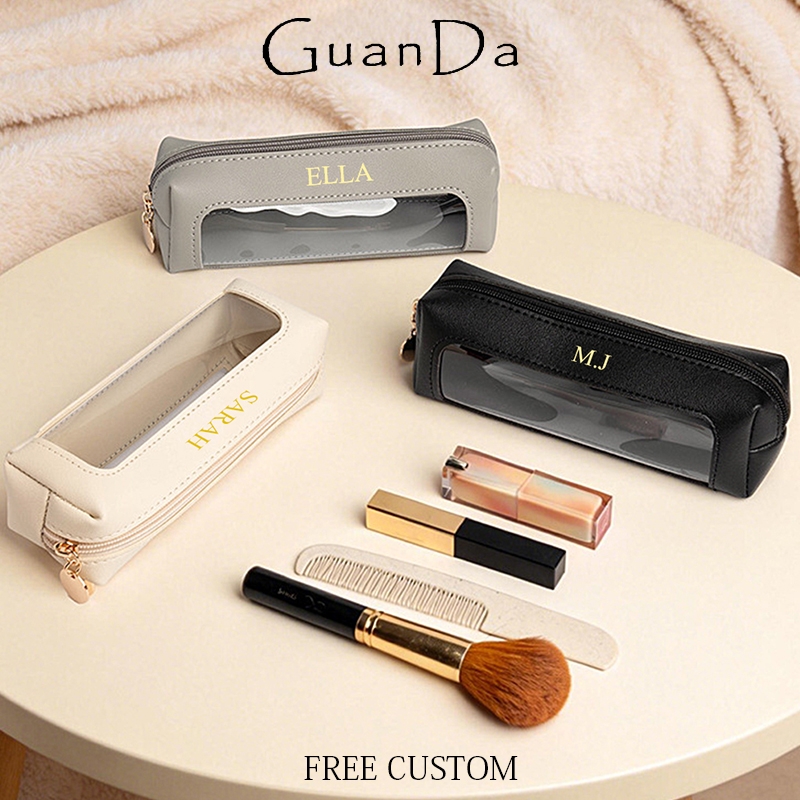 Luxury Bags China Wholesale - Tragbare Reise-Kosmetiktasche mit Reißverschluss, personalisierbar mit