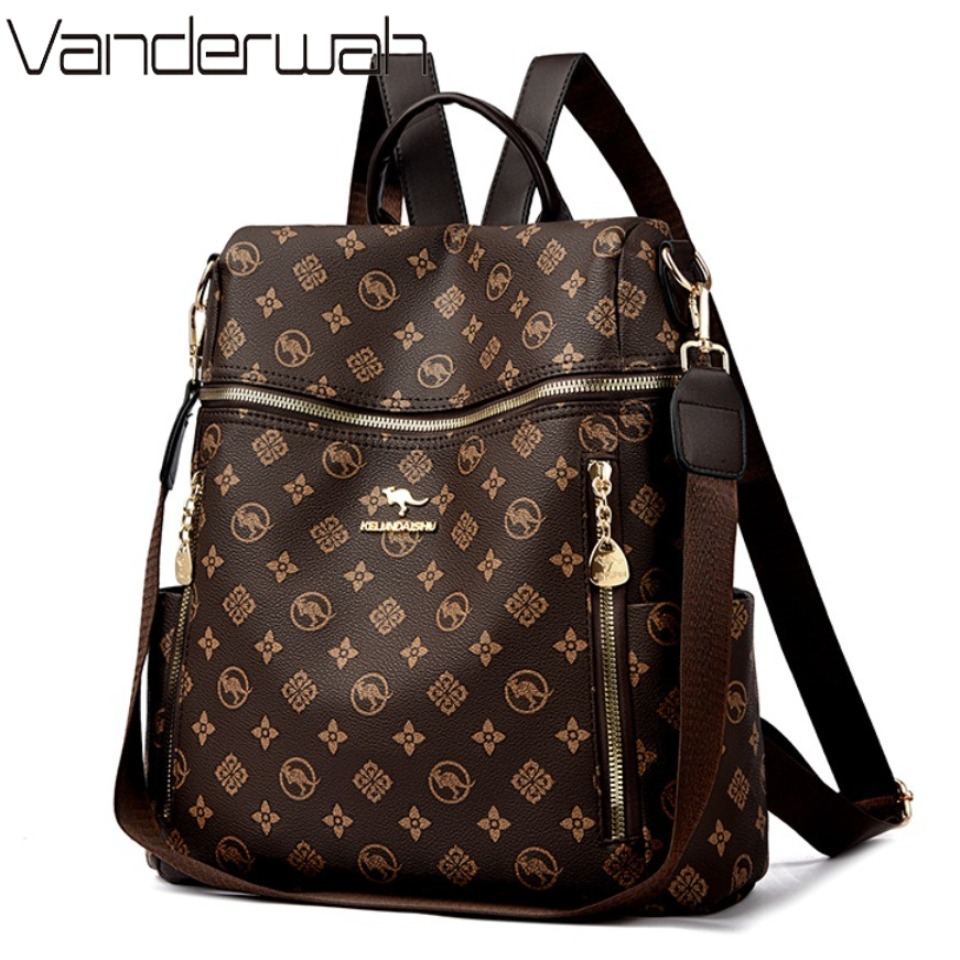 Genuine Leather Backpack - Echte Marke frauen Weiche Leder Rucksack