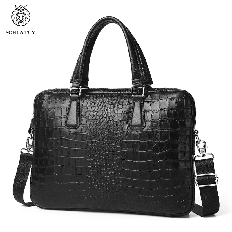 Luxury Bags That Fit Laptop - SCHLATUM Aktentaschen aus echtem Leder mit