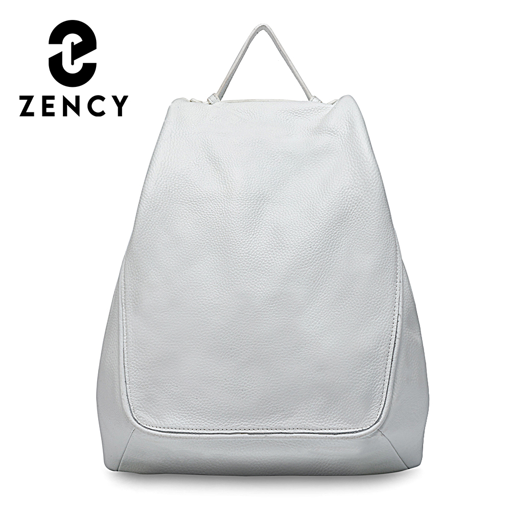 Genuine Leather Backpack - Zency Damen-Rucksack aus 100 % echtem