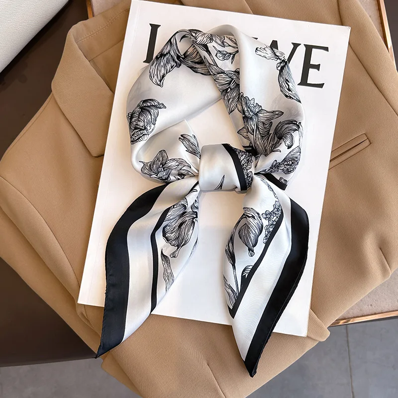 Luxury Bags Trending - 70*70cm Luxus Blumen druck Seide quadratischen