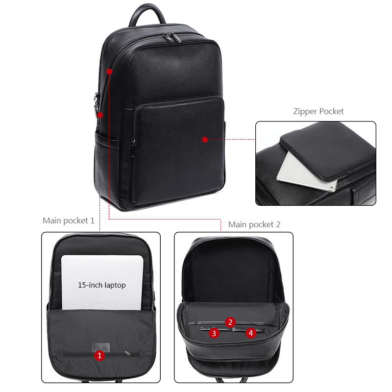 100% kuh Echtes Leder Männer R – Luxury Bags That Fit Laptop Bewertung und Preis