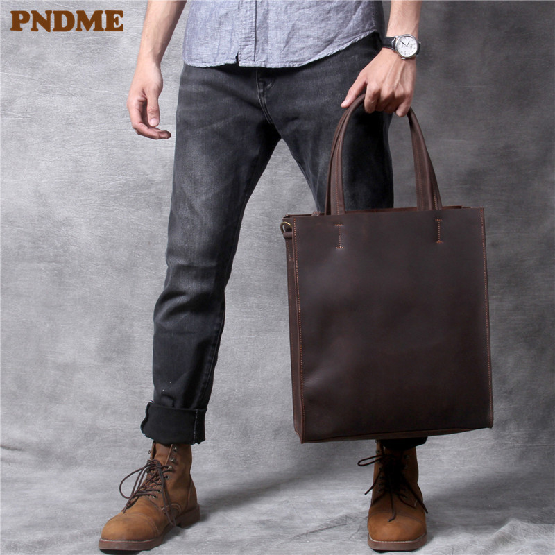Vintage echtes Leder Herren Ha – Luxury Bags That Fit Laptop Bewertung und Preis