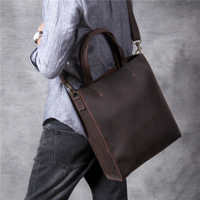 Vintage echtes Leder Herren Ha – Luxury Bags That Fit Laptop Bewertung und Preis