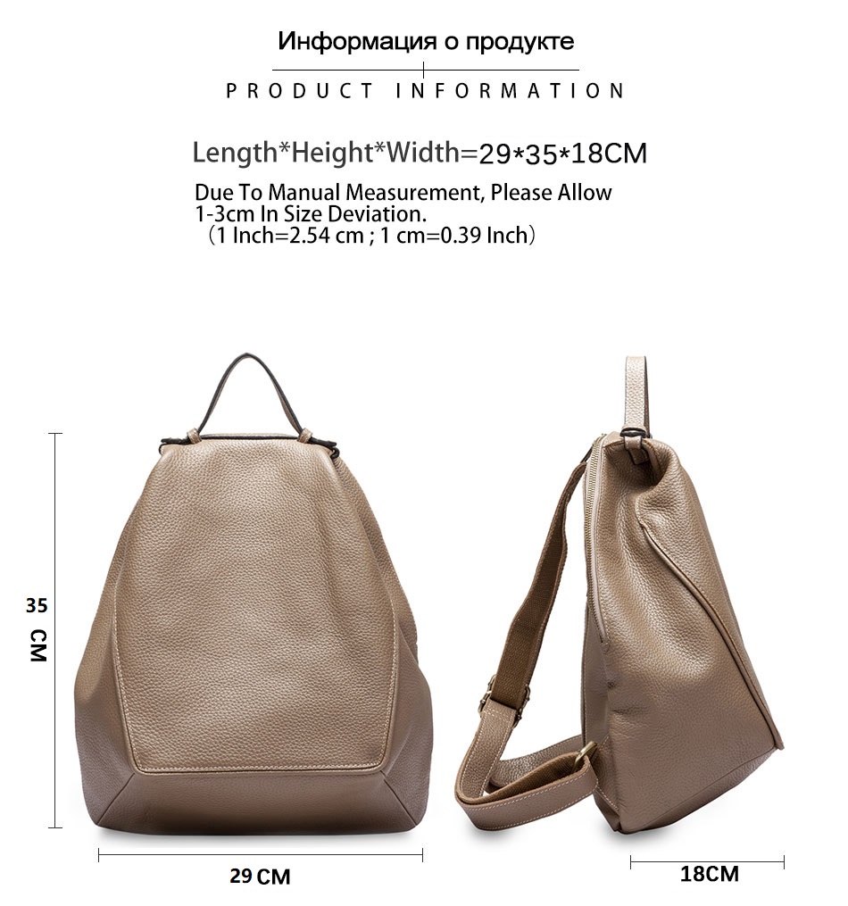 Zency Damen-Rucksack aus 100 % – Genuine Leather Backpack Bewertung und Preis
