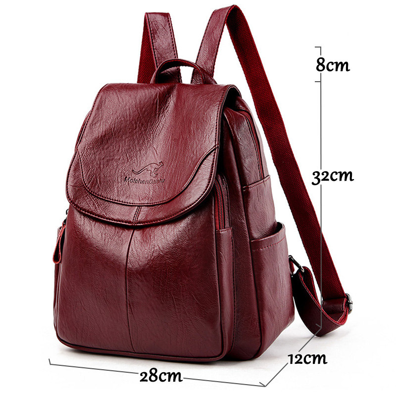 9-farbige Damen-Rucksäcke aus  – Genuine Leather Backpack Bewertung und Preis