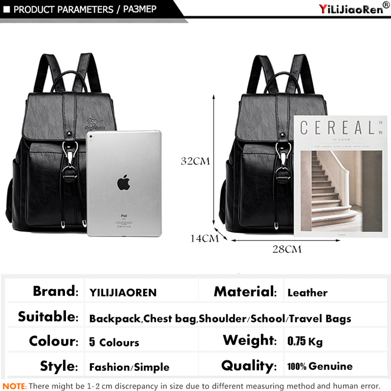 Anti Diebstahl Rucksack Frauen – Genuine Leather Backpack Bewertung und Preis