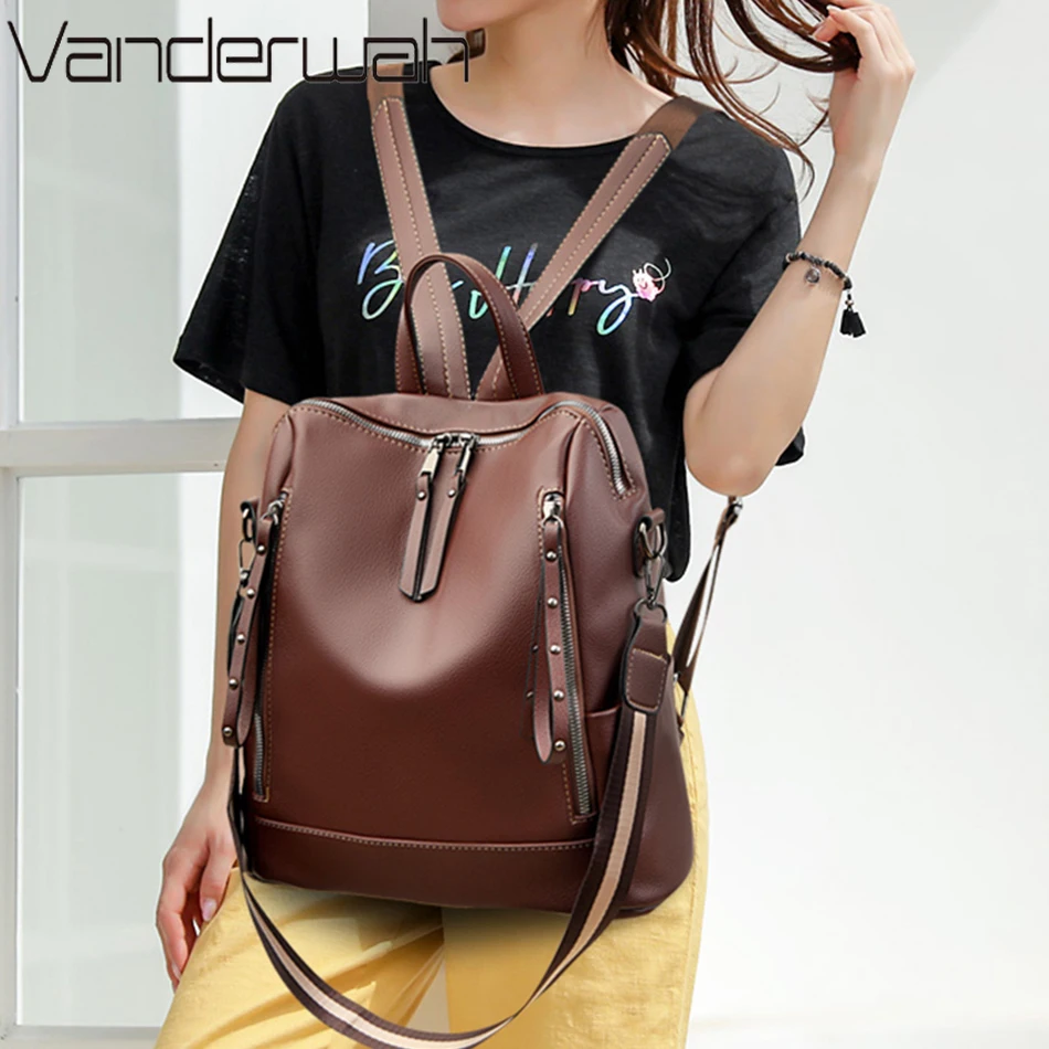 Marke Luxus Rucksäcke Weichem  – Genuine Leather Backpack Bewertung und Preis