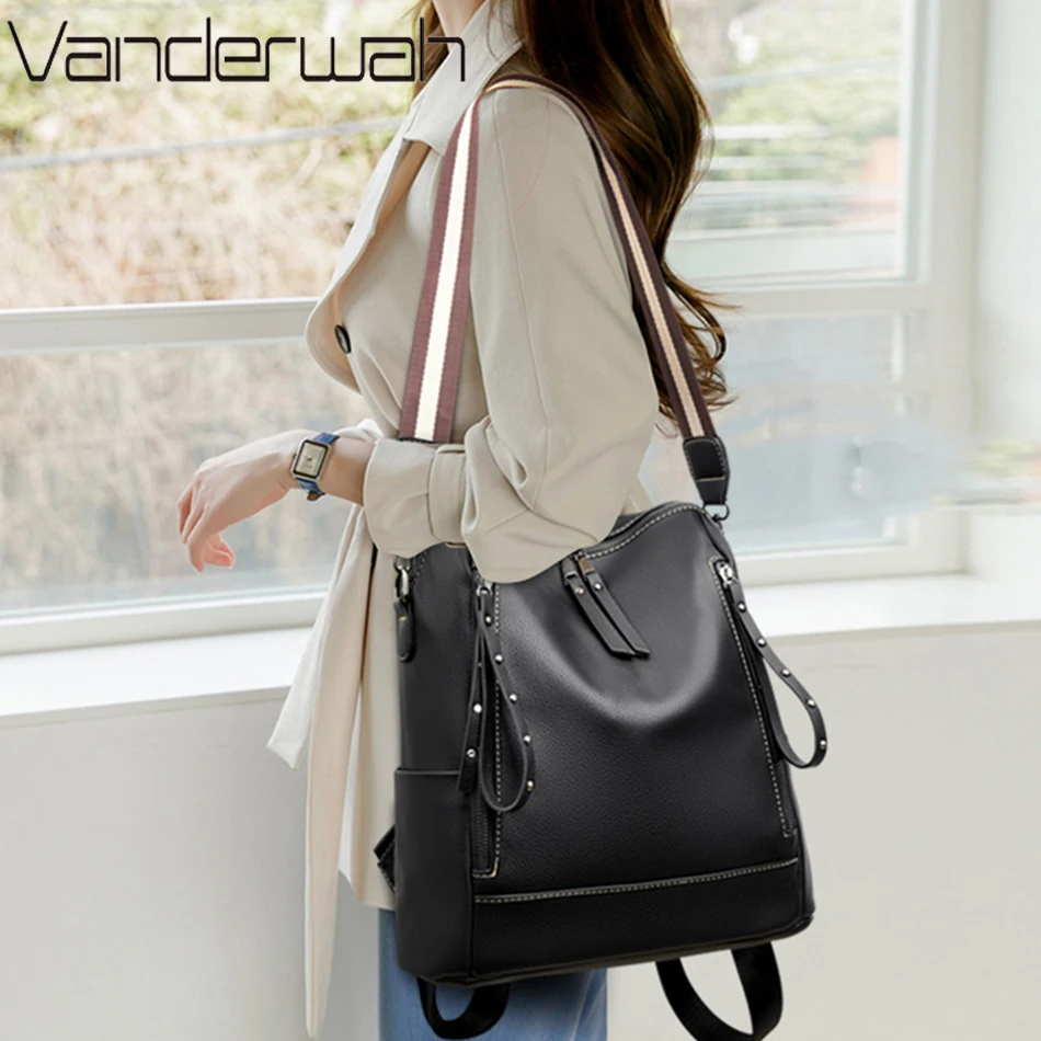 Marke Luxus Rucksäcke Weichem  – Genuine Leather Backpack Bewertung und Preis