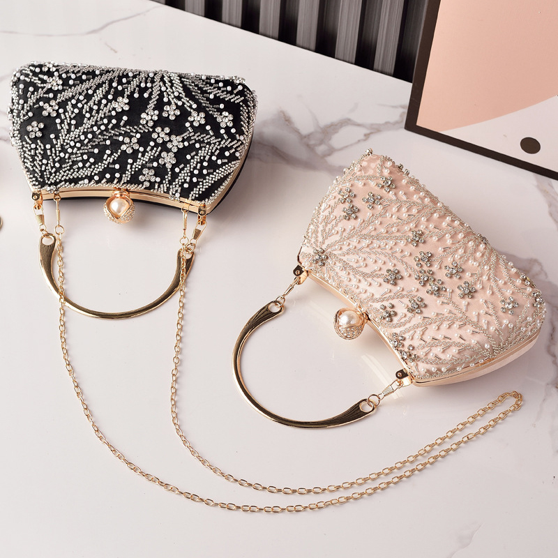 Schwarze Handtasche mit Perlen – Luxury Bags China Wholesale Bewertung und Preis