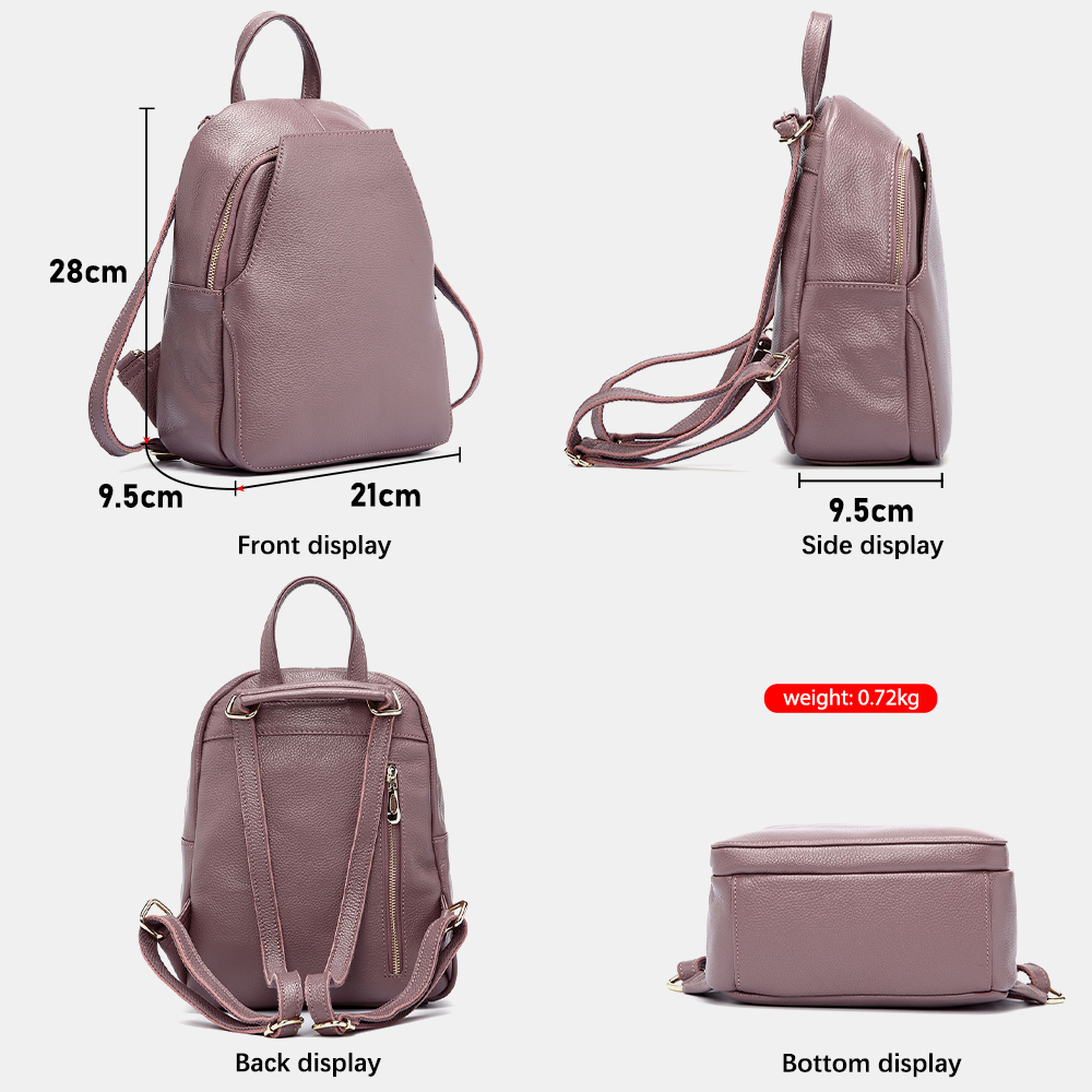 Zency Charm Damen-Rucksack, 10 – Genuine Leather Backpack Bewertung und Preis