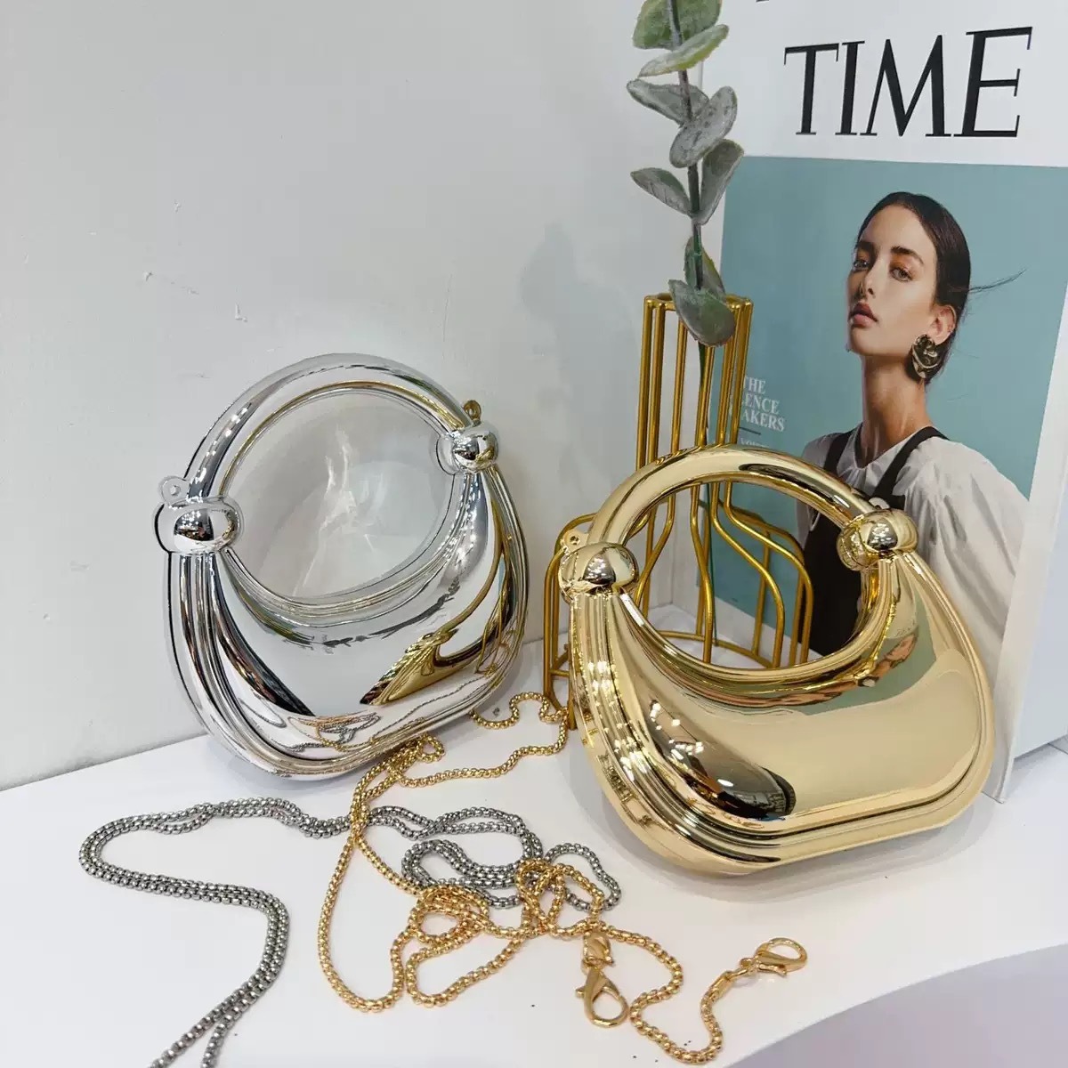 Mini Goldene Abendtasche Geldb – Luxury Bags Trending Bewertung und Preis