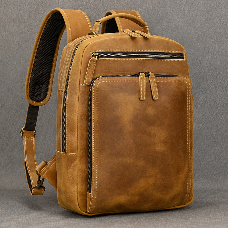 Mode Leder Rucksack Für Männer – Luxury Bags That Fit Laptop Bewertung und Preis