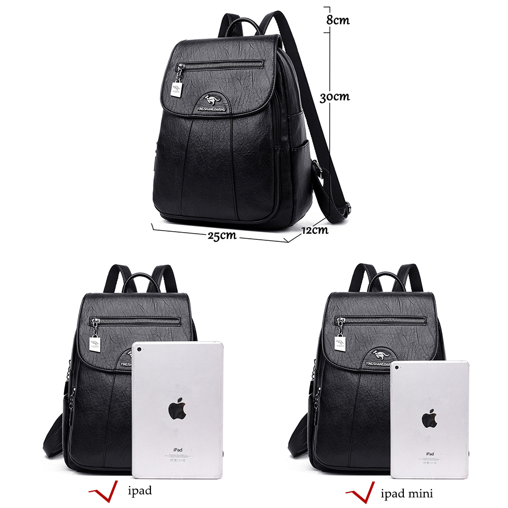 6 Farben Damen rucksack neue h – Genuine Leather Backpack Bewertung und Preis