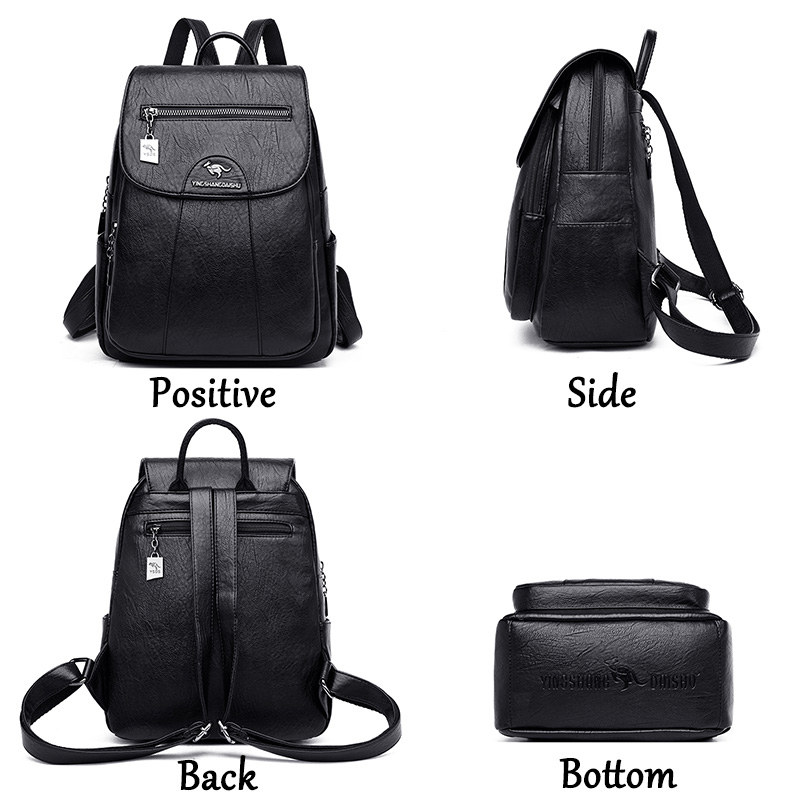 6 Farben Damen rucksack neue h – Genuine Leather Backpack Bewertung und Preis