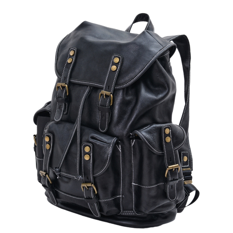 Retro Herren-Umhängetasche aus – Genuine Leather Backpack Bewertung und Preis