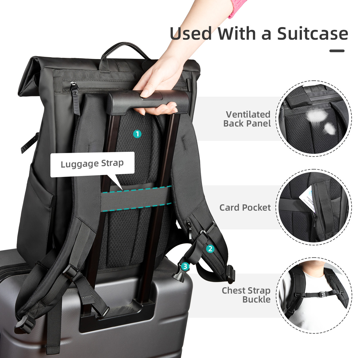 Heroic Knight Luxus-Rolltop-Ru – Luxury Bags That Fit Laptop Bewertung und Preis