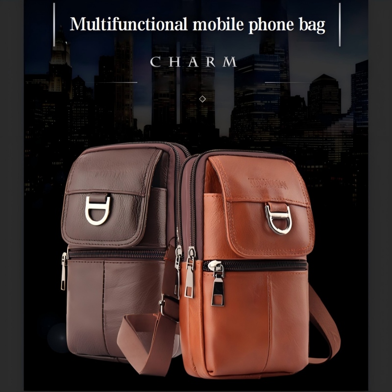 Herren-Leder-Gürteltasche - Gr – Genuine Leather Backpack Bewertung und Preis