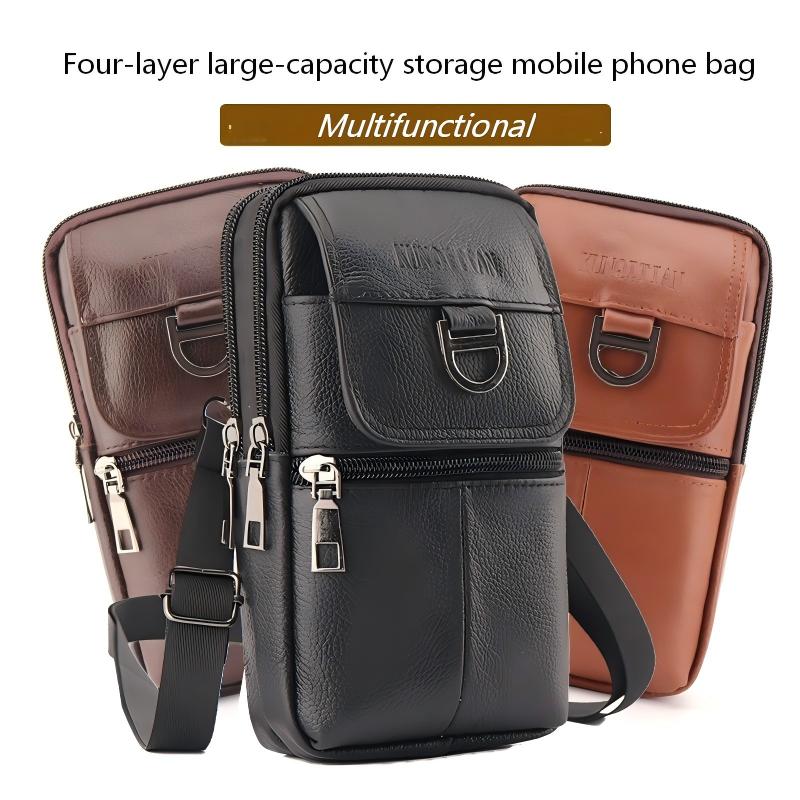 Herren-Leder-Gürteltasche - Gr – Genuine Leather Backpack Bewertung und Preis