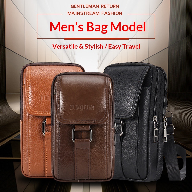 Echtes Leder Herren-Handytasch – Genuine Leather Backpack Bewertung und Preis